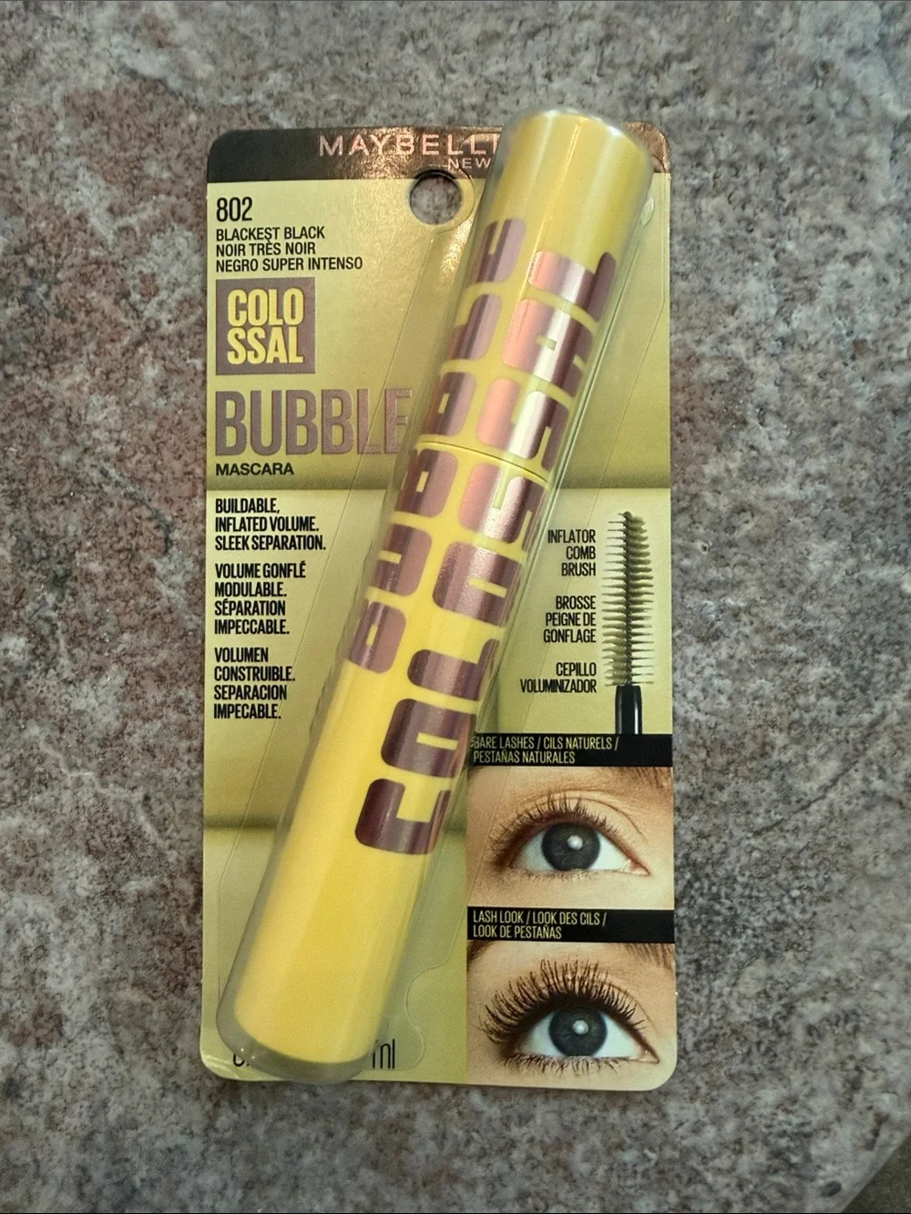 Maybelline Colossal Bubble Mascara - Yellow Tube, Black Shade